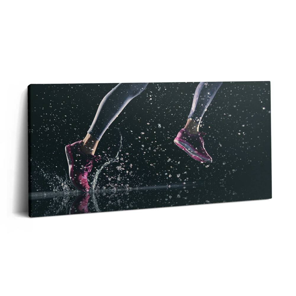 Tablou tipărite pe pânză 100x50 Stil de viață sănătos – alergare