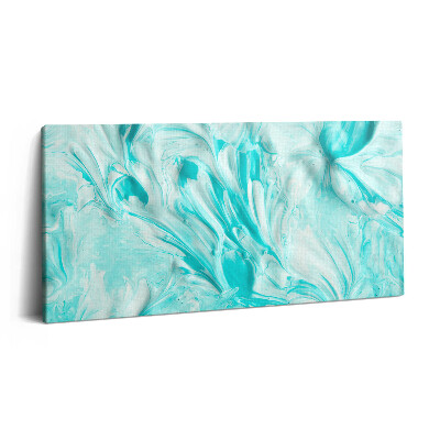 Tablou tipărite pe pânză 100x50 Tapet albastru abstract