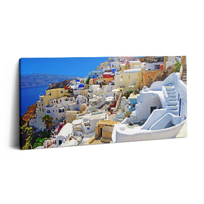 Tablou tipărite pe pânză 100x50 Grecia Santorini