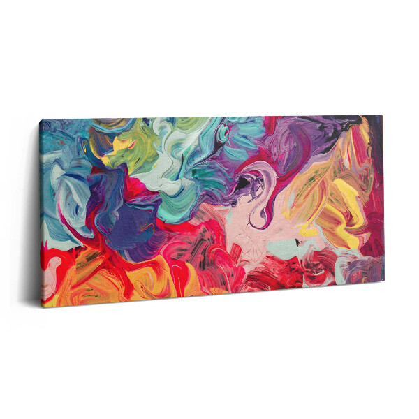 Tablou tipărite pe pânză 100x50 Abstracție colorată