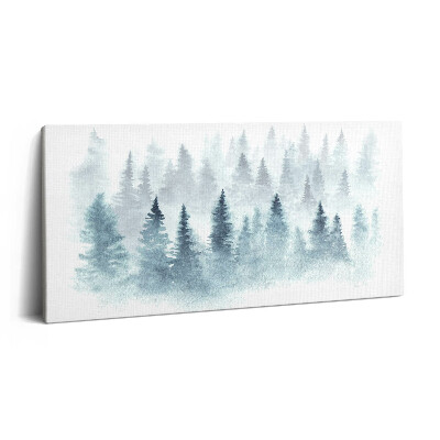 Tablou tipărite pe pânză 100x50 pădure de iarnă