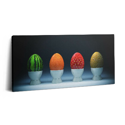 Tablou tipărite pe pânză 100x50 ouă de Paște