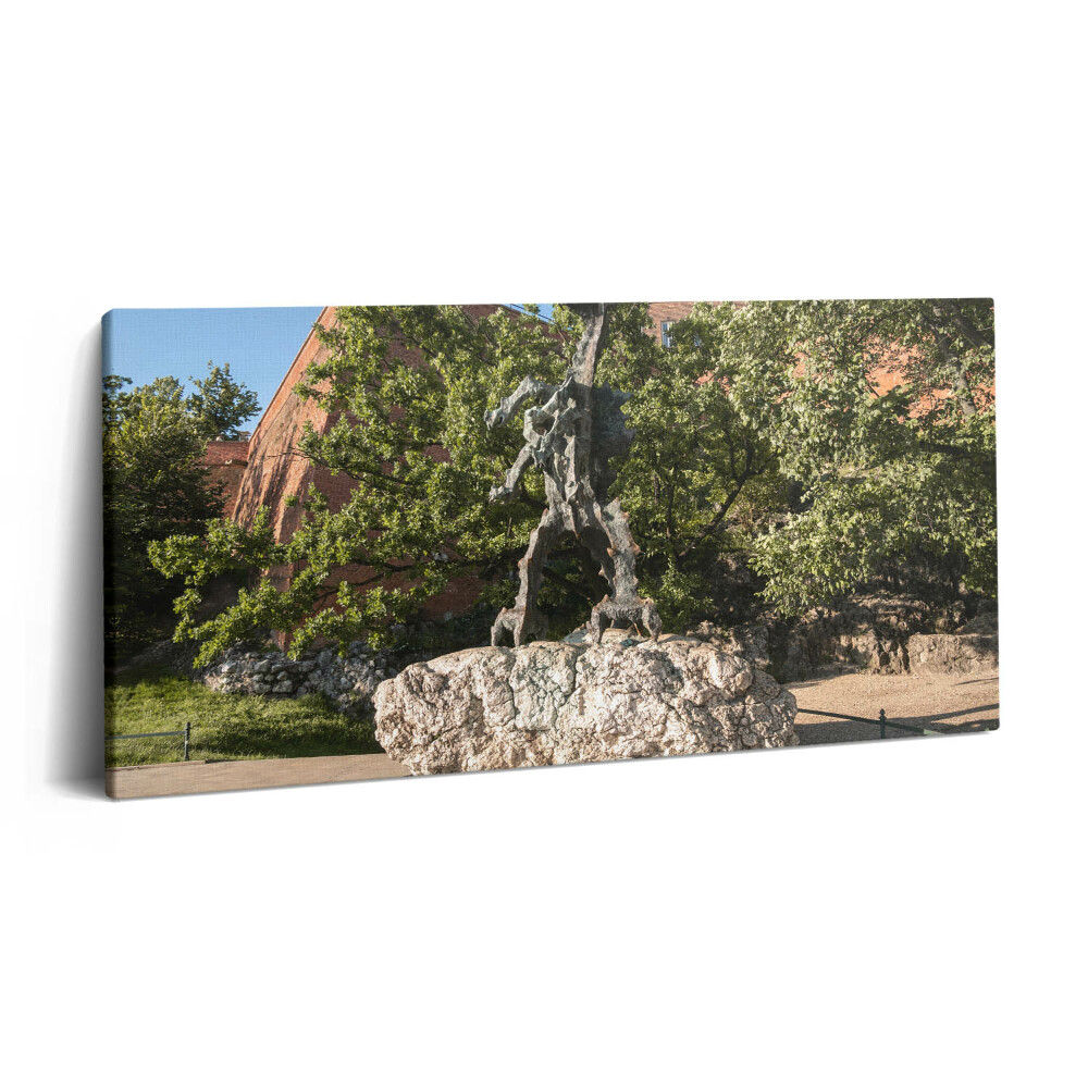 Tablou tipărite pe pânză 100x50 Monumentul Dragonului Wawel, Cracovia