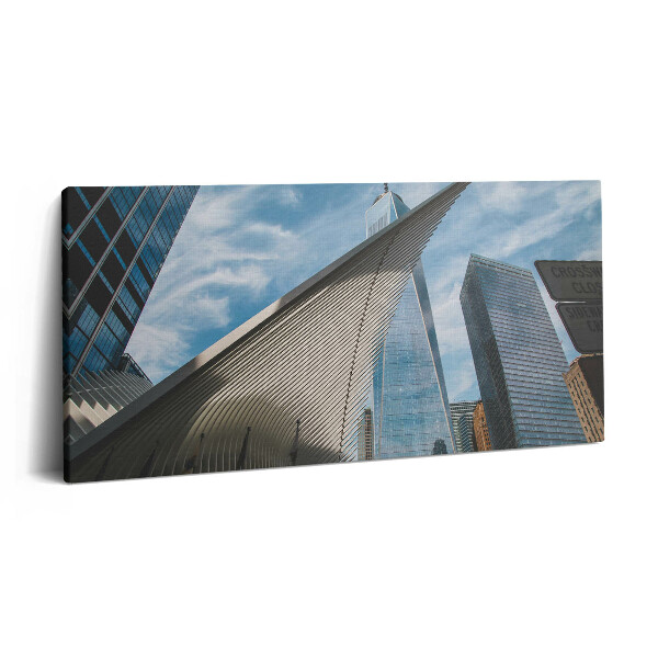 Tablou tipărite pe pânză 100x50 Zgârie-nori din New York