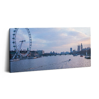 Tablou tipărite pe pânză 100x50 Panorama orașului London Eye