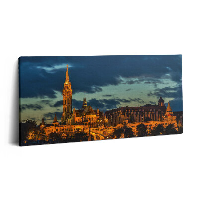 Tablou tipărite pe pânză 100x50 Biserica Matthias din Budapesta, Ungaria
