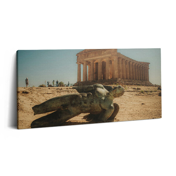 Tablou tipărite pe pânză 100x50 Valea Templelor din Sicilia, Italia