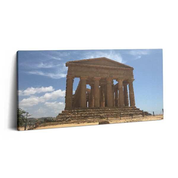 Tablou tipărite pe pânză 100x50 Templu în Sicilia, Italia
