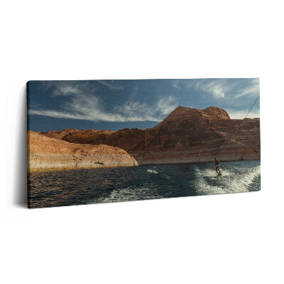 Tablou tipărite pe pânză 100x50 O persoană care merge pe schi nautic