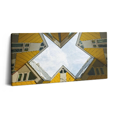 Tablou tipărite pe pânză 100x50 Case în Rotterdam