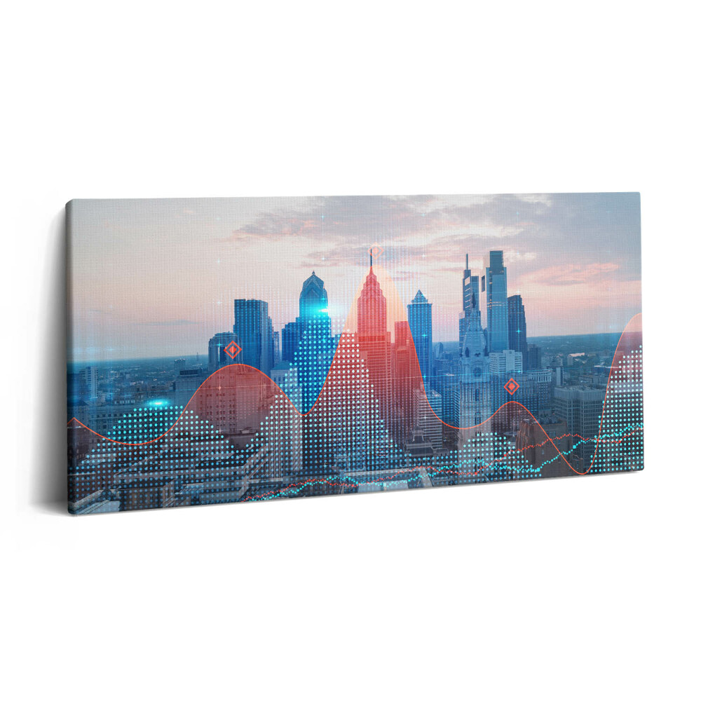 Tablou tipărite pe pânză 100x50 Zgârie-norii din Philadelphia