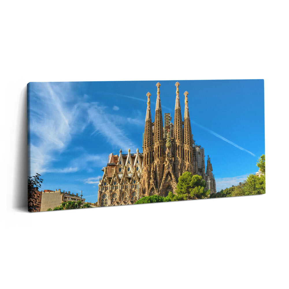Tablou tipărite pe pânză 100x50 Catedrala Sagrada Familia