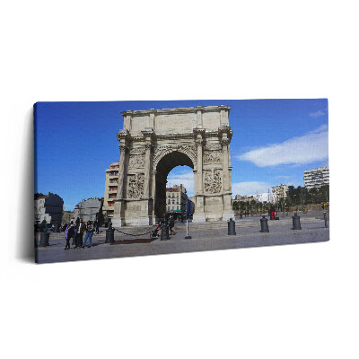 Tablou tipărite pe pânză 100x50 Arcul de Triumf din Marsilia, Franța