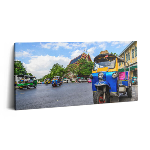Tablou tipărite pe pânză 100x50 Taxi tuk-tuk în Bangkok