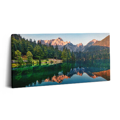 Tablou tipărite pe pânză 100x50 Peisaj lacustru