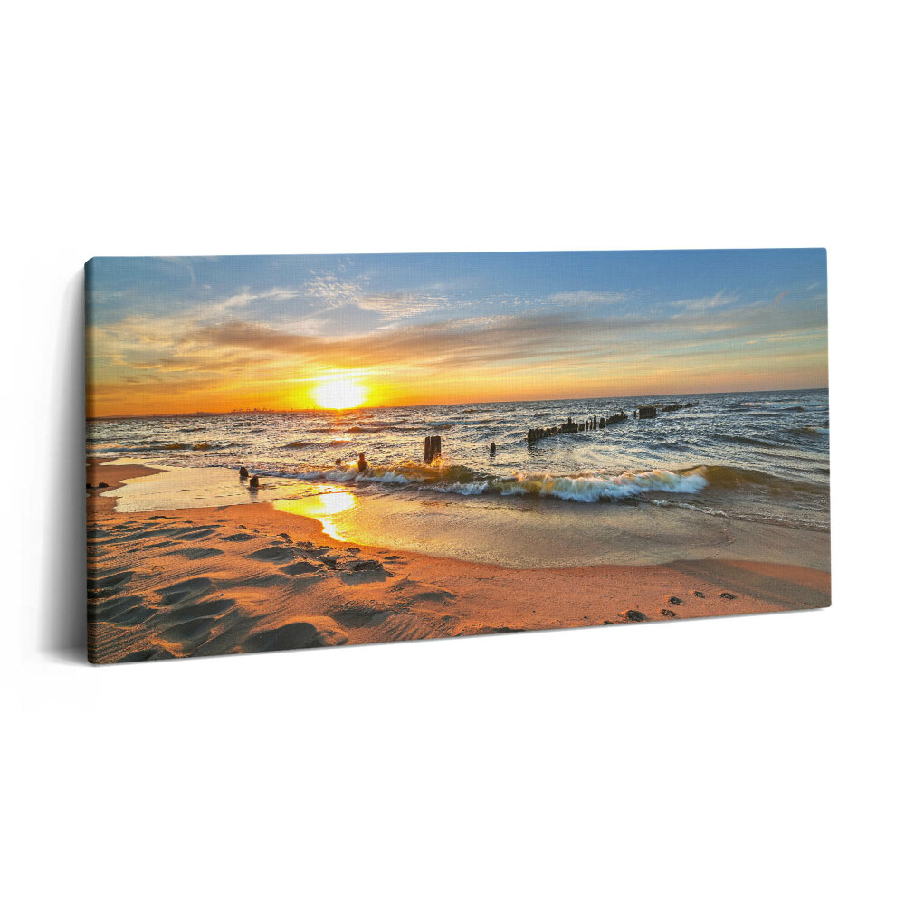 Imprimare tablou canvas 120x60 Răsărit de soare peste mare