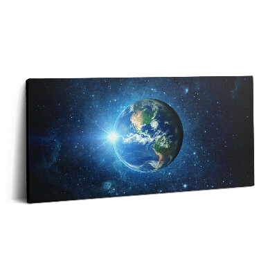 Imprimare tablou canvas 120x60 NASA - Galaxia Pământului și Soarele