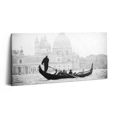 Imprimare tablou canvas 120x60 Gondolă cu vedere la oraș