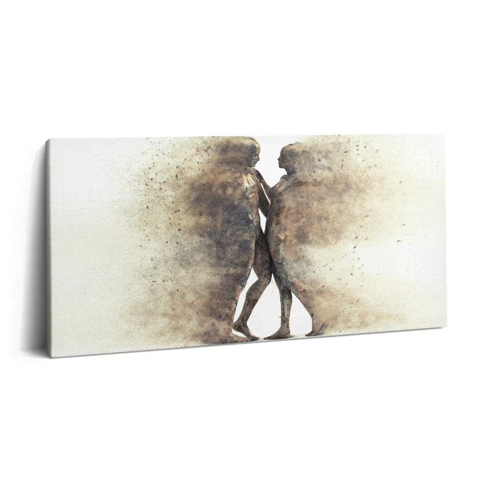 Imprimare tablou canvas 120x60 Oameni abstracti și nisip