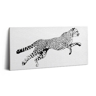 Imprimare tablou canvas 120x60 Siluetă de panteră