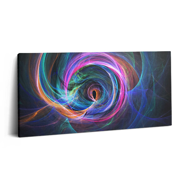 Imprimare tablou canvas 120x60 Abstracție - fractal colorat
