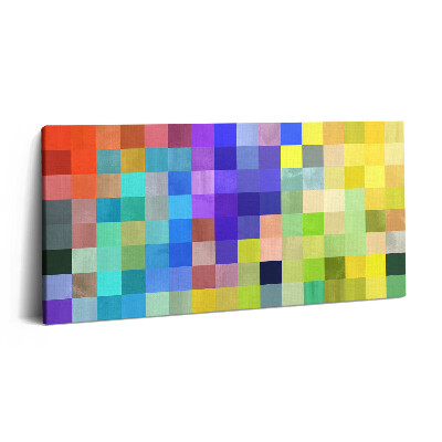 Imprimare tablou canvas 120x60 Compoziție de pătrate mici