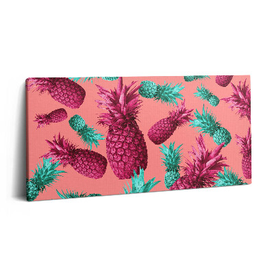 Imprimare tablou canvas 120x60 Ananas colorat