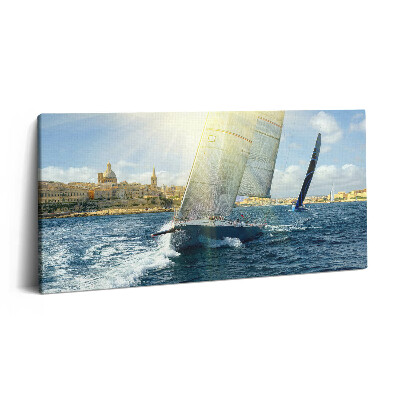 Imprimare tablou canvas 120x60 Iahturi plutitoare