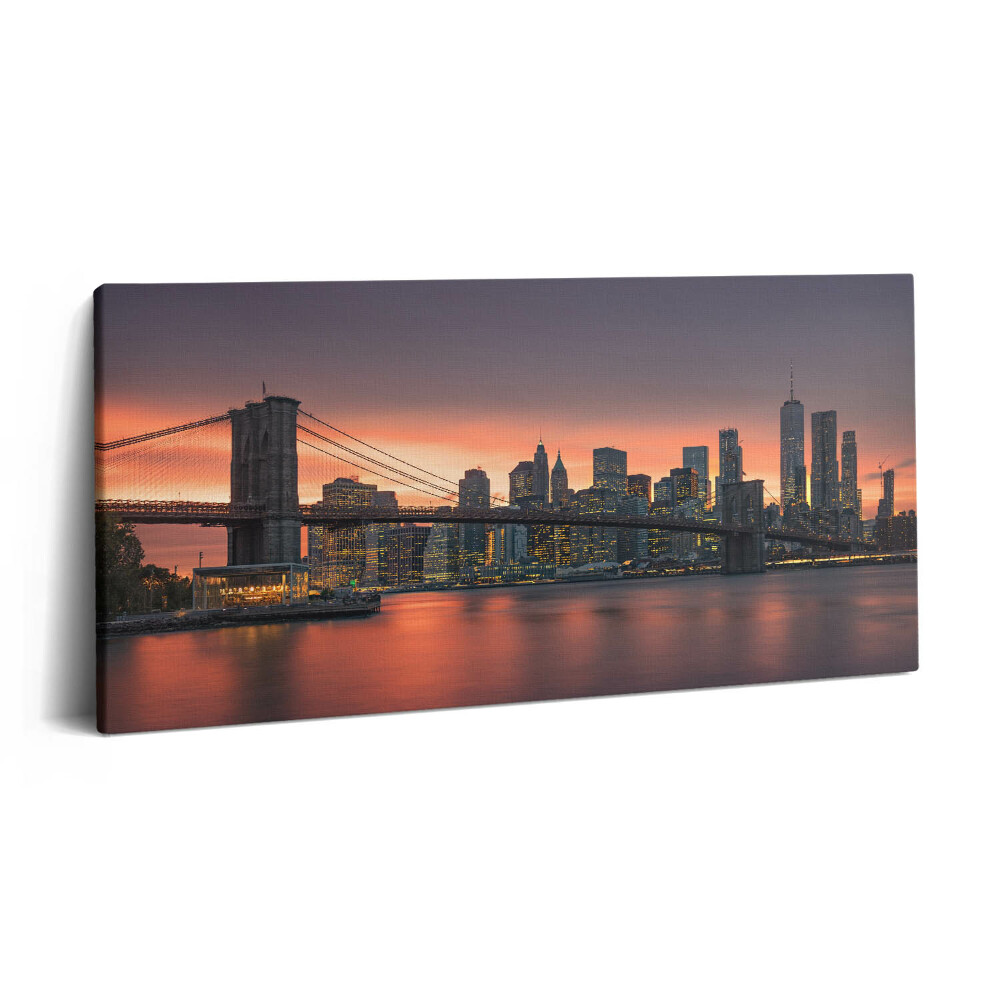 Imprimare tablou canvas 120x60 East River în New York