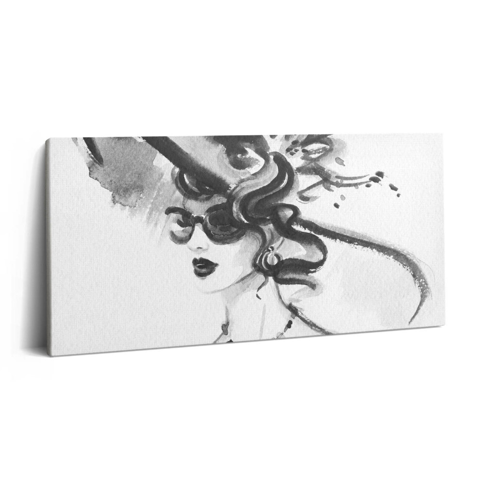 Imprimare tablou canvas 120x60 femeie la modă