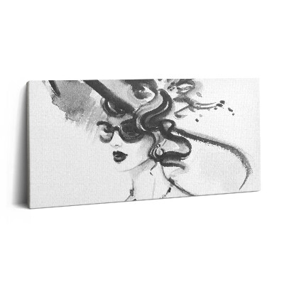 Imprimare tablou canvas 120x60 femeie la modă