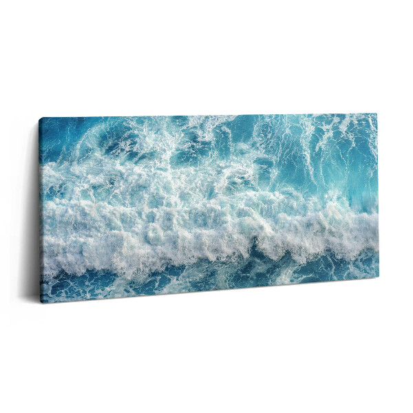 Imprimare tablou canvas 120x60 Vedere aeriană a unui val oceanic
