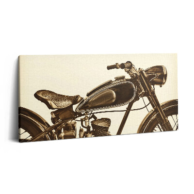 Imprimare tablou canvas 120x60 Retro sepia - motocicletă de epocă