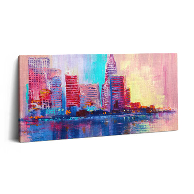 Imprimare tablou canvas 120x60 Abstracție a zgârie-norilor orașului