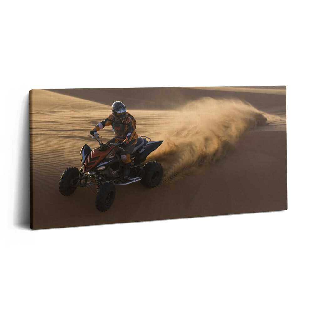 Imprimare tablou canvas 120x60 Plimbare cu ATV-ul în deșert