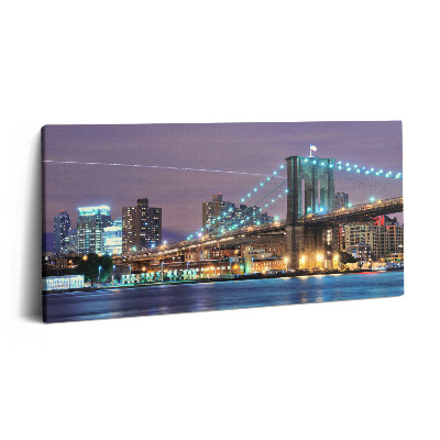 Imprimare tablou canvas 120x60 Podul Brooklyn