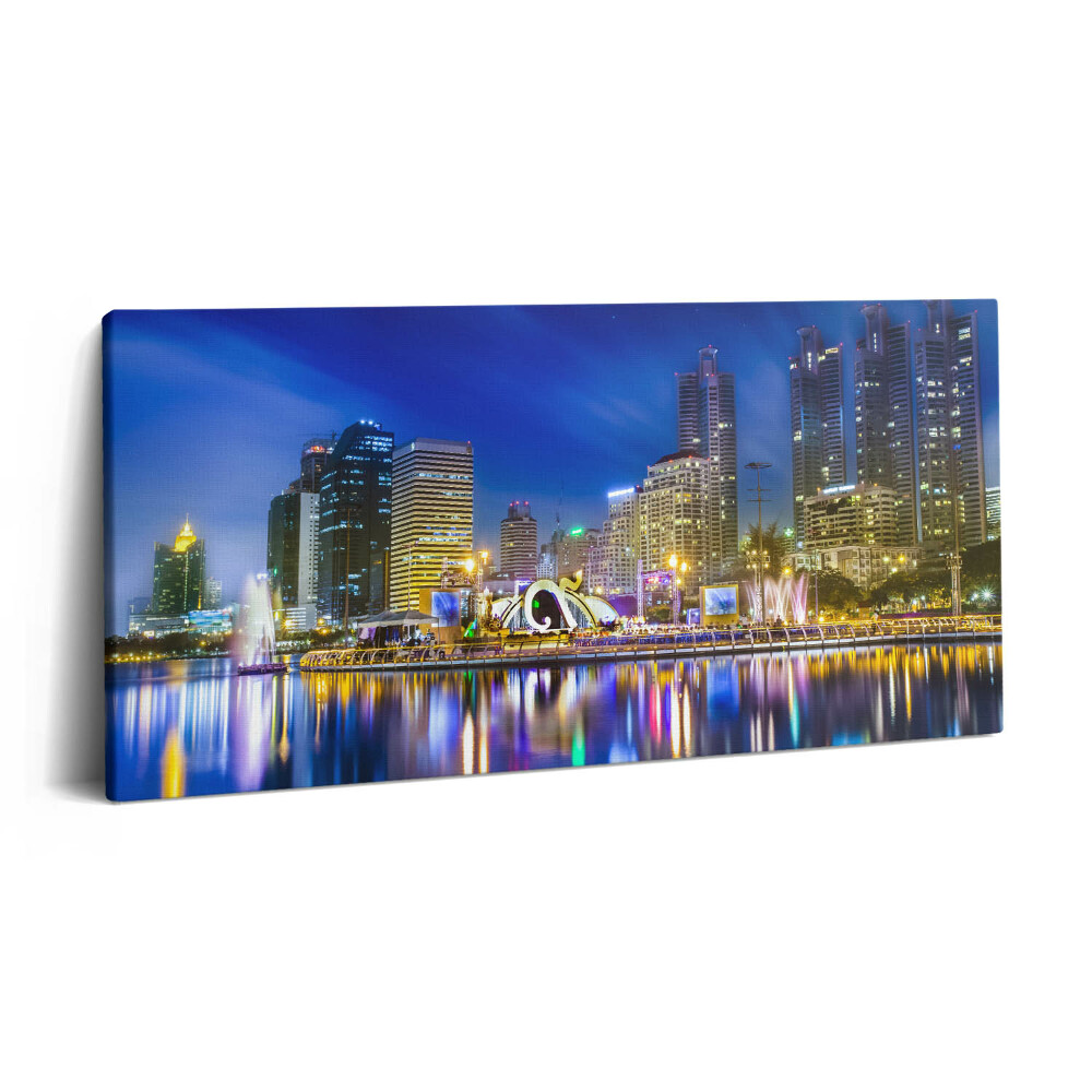 Imprimare tablou canvas 120x60 Un oraș plin de culori