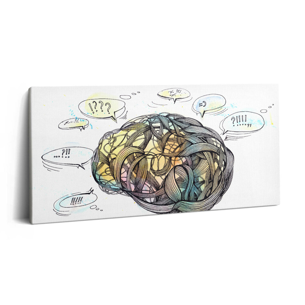 Imprimare tablou canvas 120x60 Reprezentarea artistică a creierului