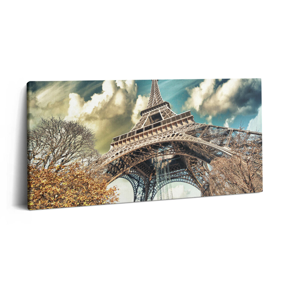 Imprimare tablou canvas 120x60 Vedere minunată asupra Turnului Eiffel