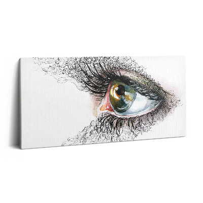 Imprimare tablou canvas 120x60 Desenul unui ochi uman