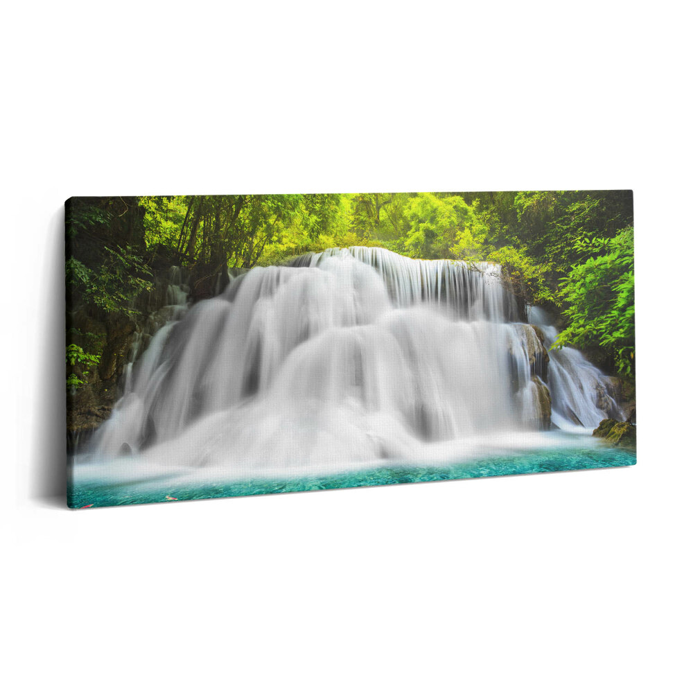 Imprimare tablou canvas 120x60 Cascada Huai Mae Khamin din Thailanda
