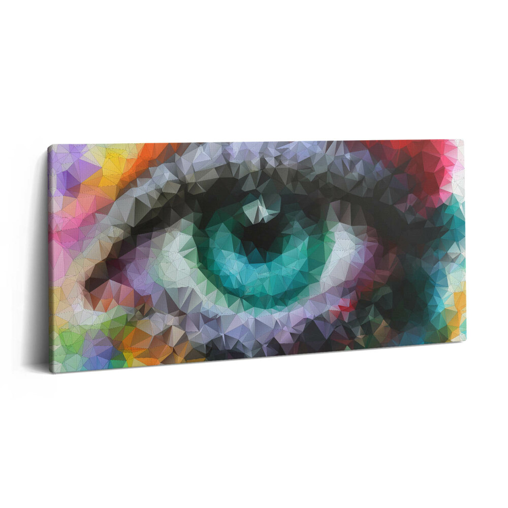 Imprimare tablou canvas 120x60 Ochi uman frumos și colorat