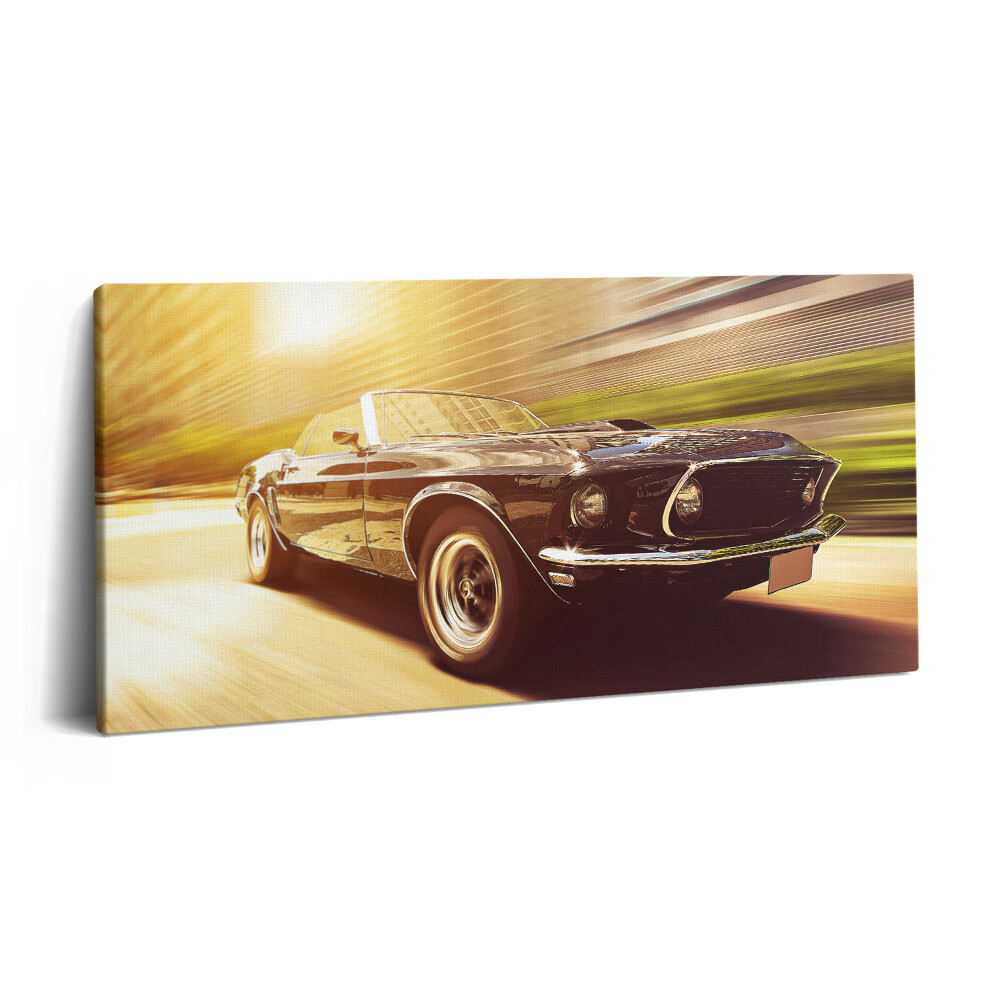 Imprimare tablou canvas 120x60 Mașină clasică în timp ce conduceți