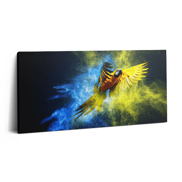 Imprimare tablou canvas 120x60 Papagal colorat