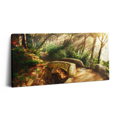 Imprimare tablou canvas 120x60 Podul antic de piatră