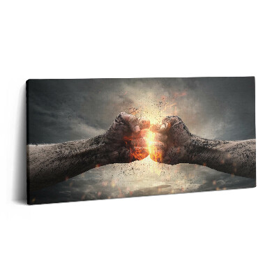 Imprimare tablou canvas 120x60 Puterea și tăria pumnului