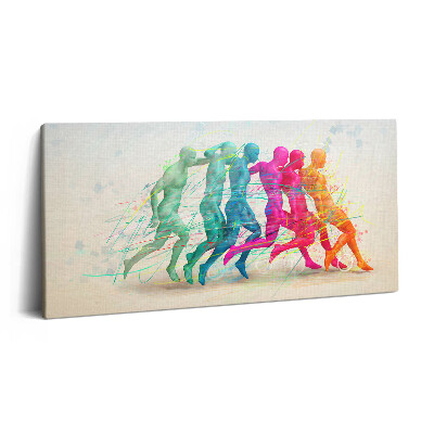 Imprimare tablou canvas 120x60 Oameni colorați