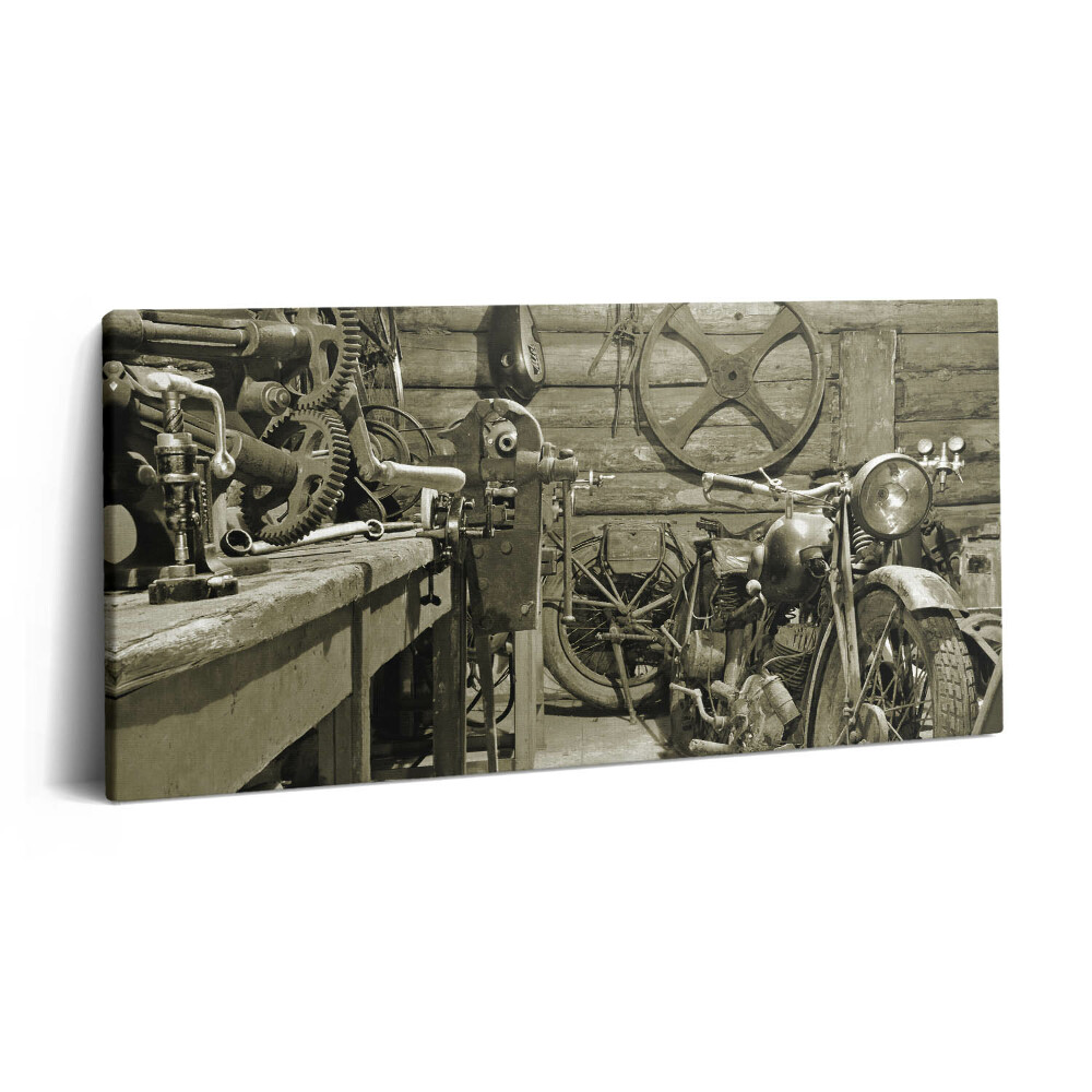 Imprimare tablou canvas 120x60 Motociclete vechi