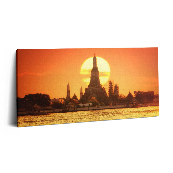 Imprimare tablou canvas 120x60 Wat Arun Bangkok Thailanda