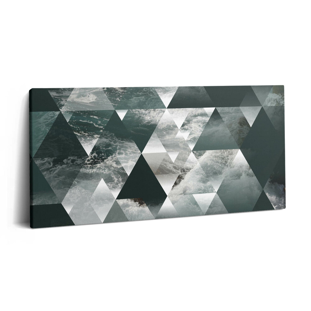 Imprimare tablou canvas 120x60 Abstracție geometrică a valurilor mării